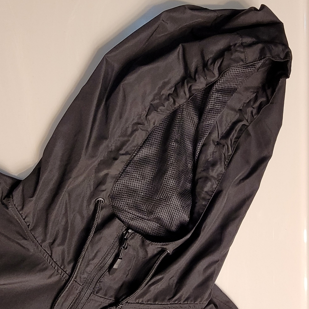 But The Greatest Of These Is Love Windbreaker Hoodie Unisex XL Black & White - Picture 8 of 16